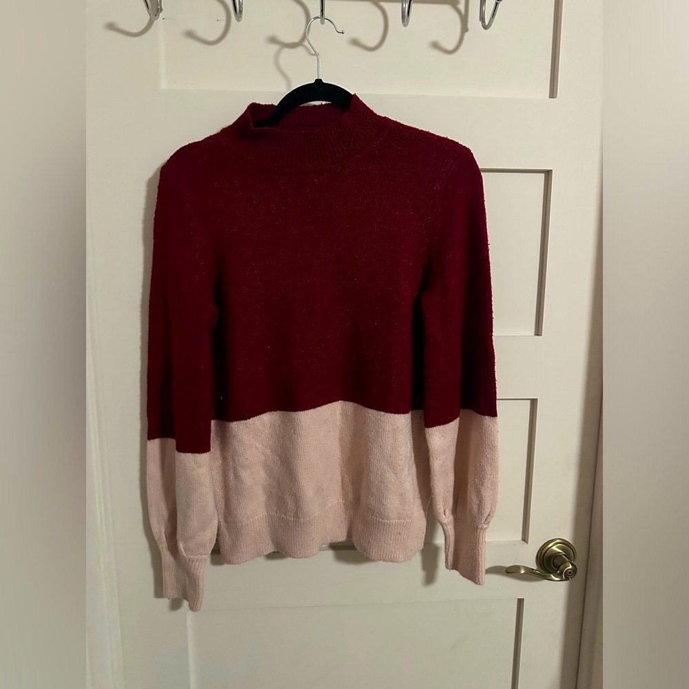 Burgundy & Pink Micheal Kors Sweater